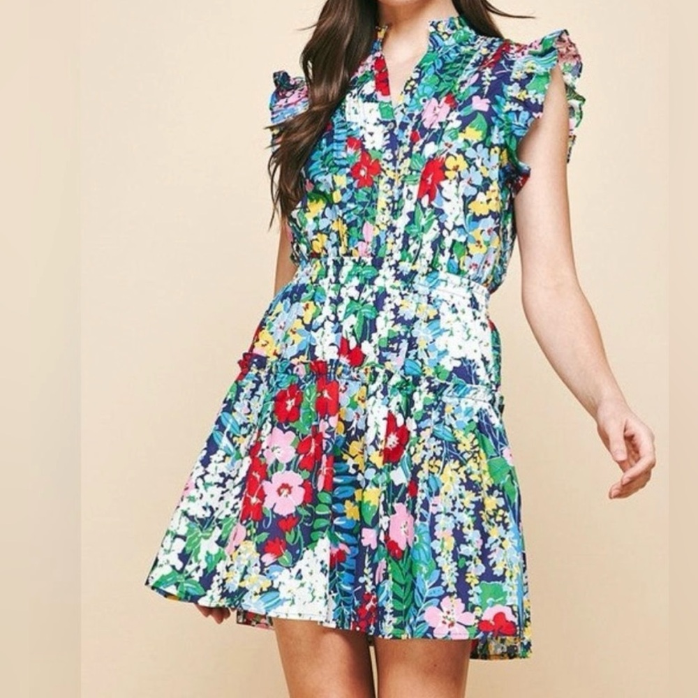 Pinch Blue and Pink Mini Dress